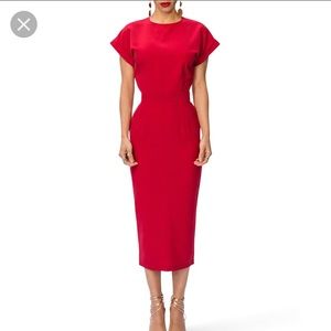 FKSP Ruby MIDI Dress w/ folded sleeves SZ: XS NWT